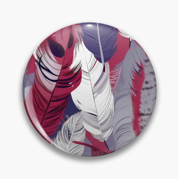 Artikelvorschau, Feathers - Burgundy, navy, gray, white, black entworfen und verkauft von Highlandkings.