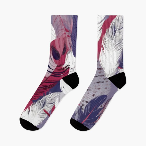 Artikelvorschau, Feathers - Burgundy, navy, gray, white, black entworfen und verkauft von Highlandkings.