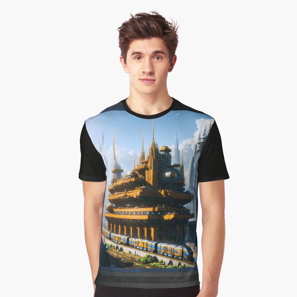 The Claymatron Of Trenous 5 Science Fiction Industrial AI Concept Art by Xzendor7 Graphic T-shirt