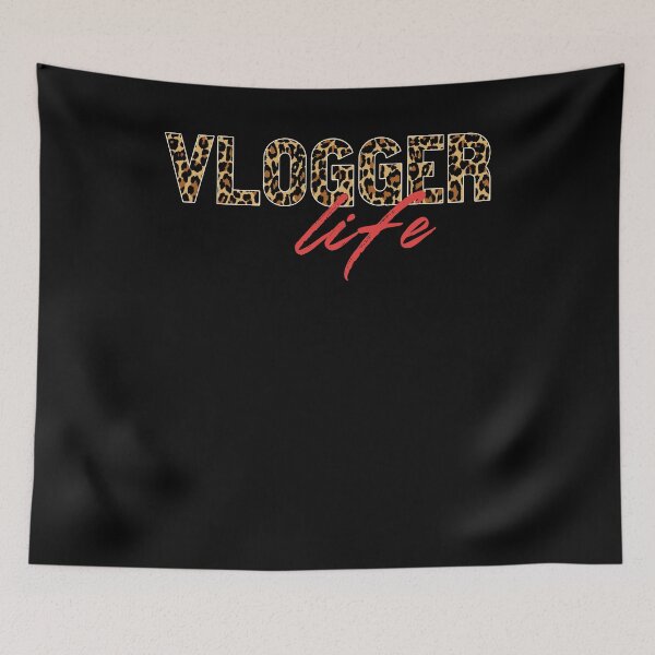 Item preview, Vlogger life Leopard print Graphic shirts for vloggers and influencers designed and sold by ScionEros.