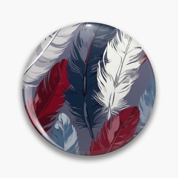 Artikelvorschau, Feathers - Burgundy, navy, gray, white, black 2 entworfen und verkauft von Highlandkings.