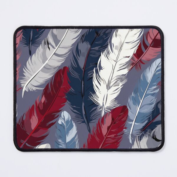 Artikelvorschau, Feathers - Burgundy, navy, gray, white, black 2 entworfen und verkauft von Highlandkings.