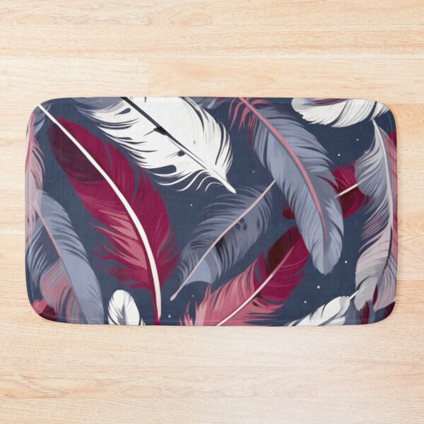 Item preview, Feathers - Burgundy, navy, gray, white, black 3 designed and sold by Highlandkings.