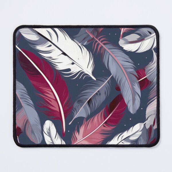 Item preview, Feathers - Burgundy, navy, gray, white, black 3 designed and sold by Highlandkings.