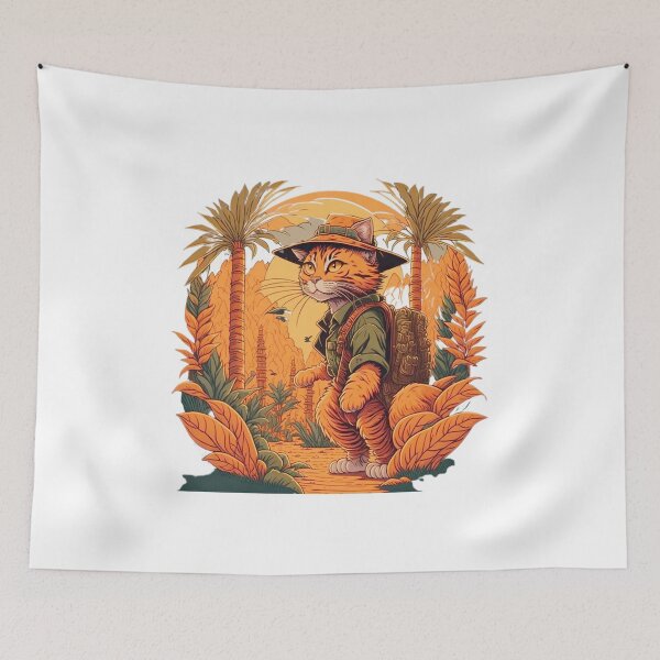 Item preview, Indiana Cat | Adventure Merch | Unique cat lover gift | Antique color designed and sold by MaFleiva.