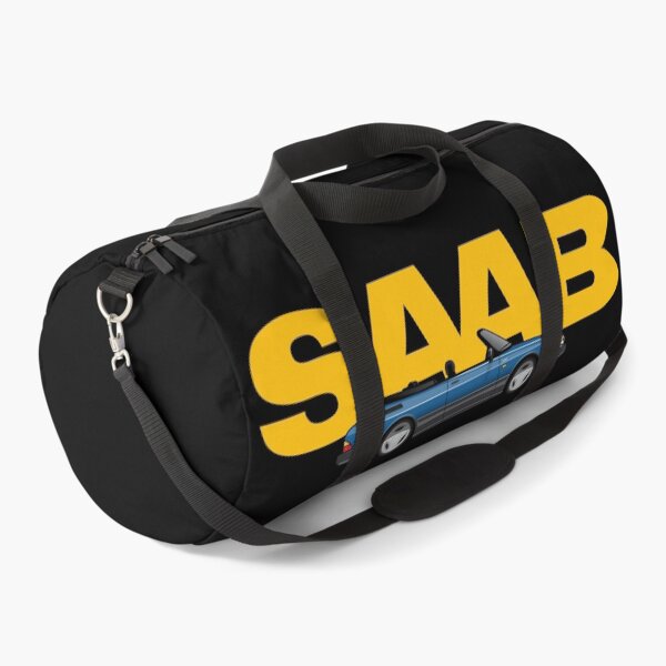 Item preview, Saab 900 Aero convertible Illustration Blue Yellow designed and sold by blackdogshop.