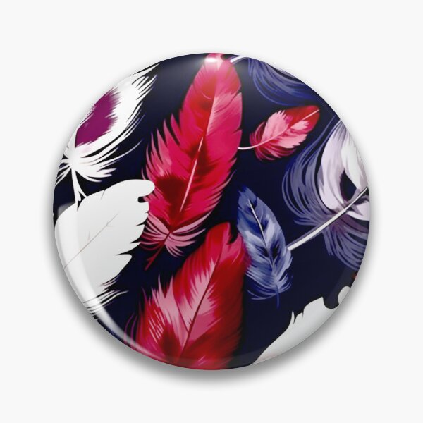 Item preview, Feathers - Burgundy, navy, gray, white, black 4 designed and sold by Highlandkings.