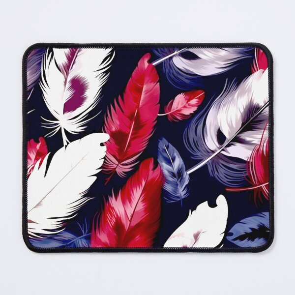 Item preview, Feathers - Burgundy, navy, gray, white, black 4 designed and sold by Highlandkings.