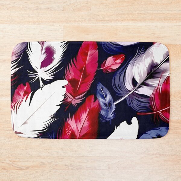 Item preview, Feathers - Burgundy, navy, gray, white, black 4 designed and sold by Highlandkings.