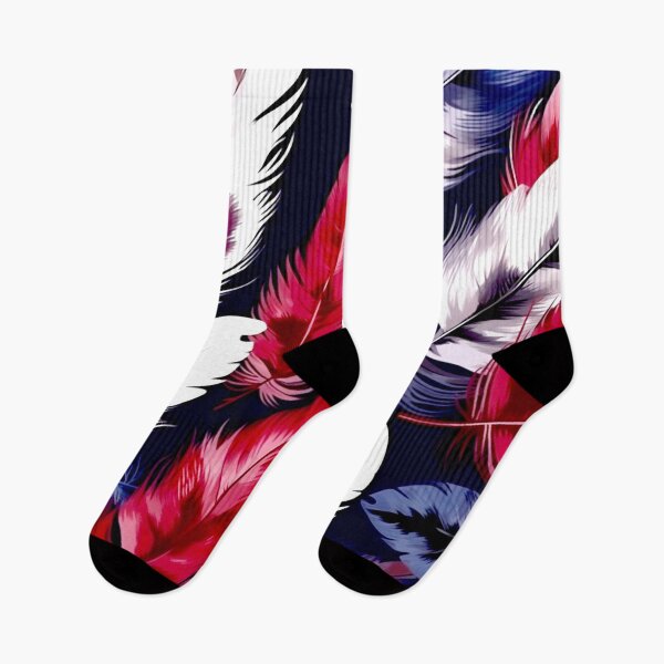 Item preview, Feathers - Burgundy, navy, gray, white, black 4 designed and sold by Highlandkings.
