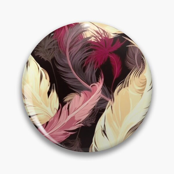 Artikelvorschau, Feathers - Burgundy, pink, ivory, gold, black entworfen und verkauft von Highlandkings.