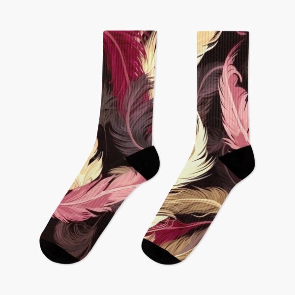 Item preview, Feathers - Burgundy, pink, ivory, gold, black designed and sold by Highlandkings.