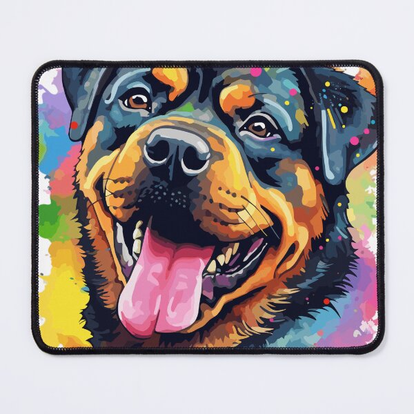 Item preview, Rottweiler Dog Watercolor Art designed and sold by Pit Bull Ink.