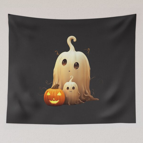 Item preview, Smiling Ghosts  and Pumpkins designed and sold by MarcinCollie.