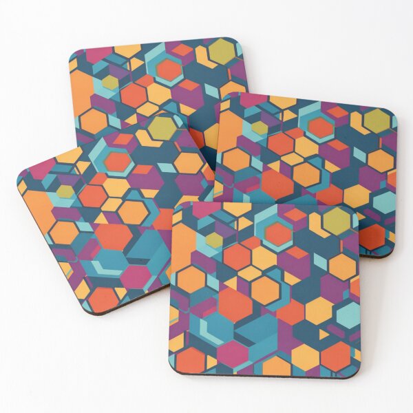 Item preview, Crystal Bohemian Honeycomb Cube: Colorful Hexagon Modern Style designed and sold by Dshoppin.