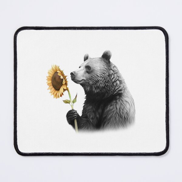 Item preview, Sunflower Bear, Bear With Flowers designed and sold by Bug & Brush.