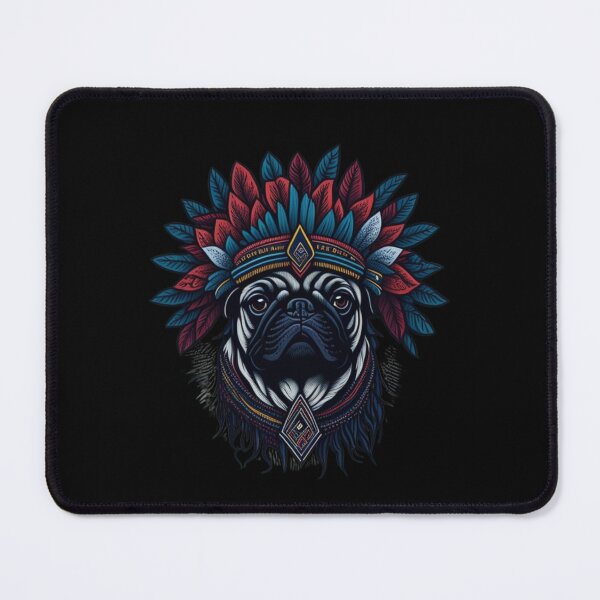 Item preview, Native American pug designed and sold by Pug-Obsession.