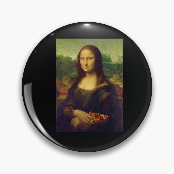Item preview, Mona Lisa with a Piece of Pizza designed and sold by MariannCrews.