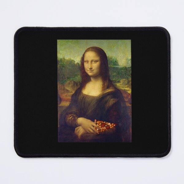 Item preview, Mona Lisa with a Piece of Pizza designed and sold by MariannCrews.