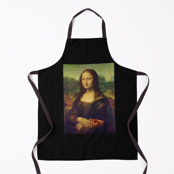 Item preview, Mona Lisa with a Piece of Pizza designed and sold by MariannCrews.