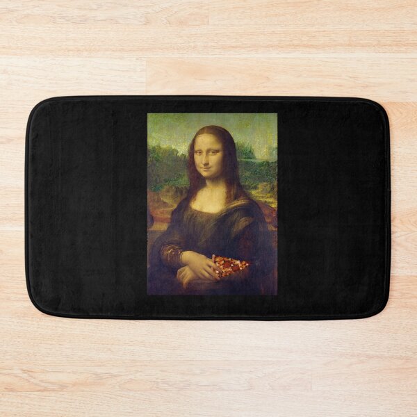 Item preview, Mona Lisa with a Piece of Pizza designed and sold by MariannCrews.