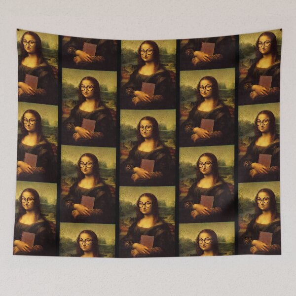 Item preview, Mona Lisa with Book designed and sold by MariannCrews.