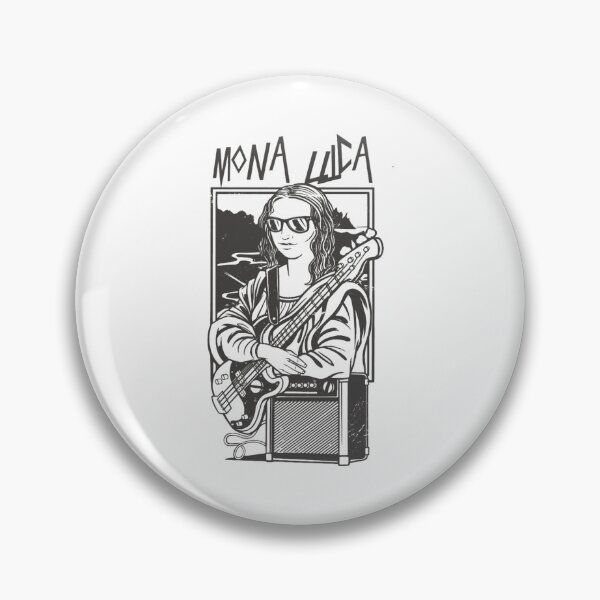Item preview, Mona Lisa with Electric Guitar designed and sold by MariannCrews.