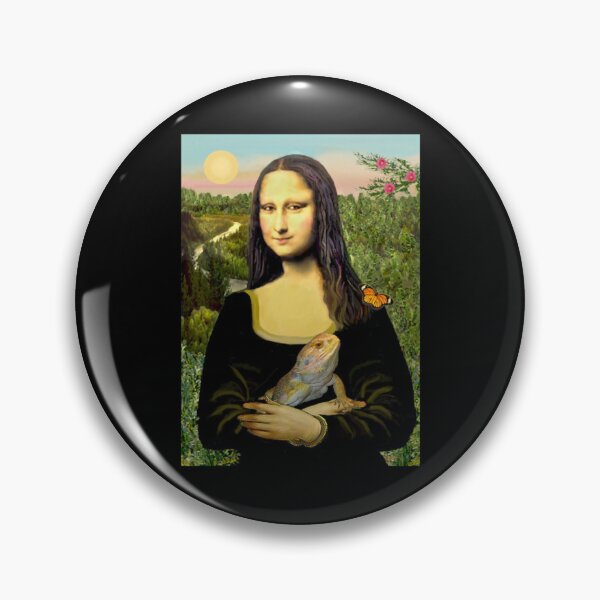 Item preview, Mona Lisa with her Bearded Dragon designed and sold by MariannCrews.