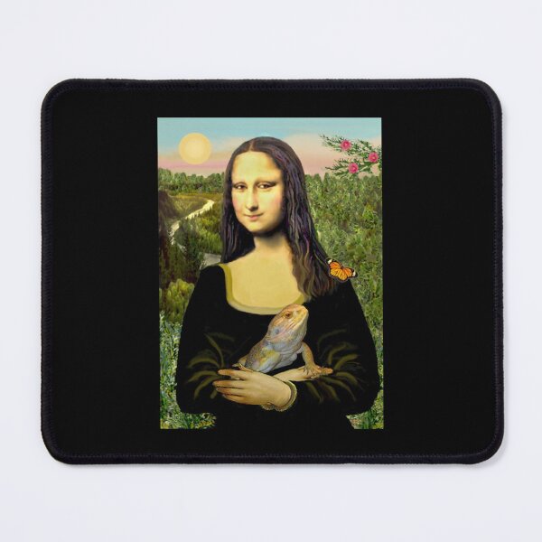 Item preview, Mona Lisa with her Bearded Dragon designed and sold by MariannCrews.