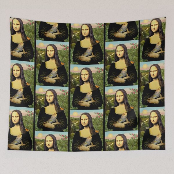 Item preview, Mona Lisa with her Bearded Dragon designed and sold by MariannCrews.
