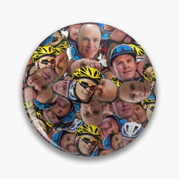 Item preview, Chris Froome - professional road racing cyclist face pattern designed and sold by ManOfManyFaces.