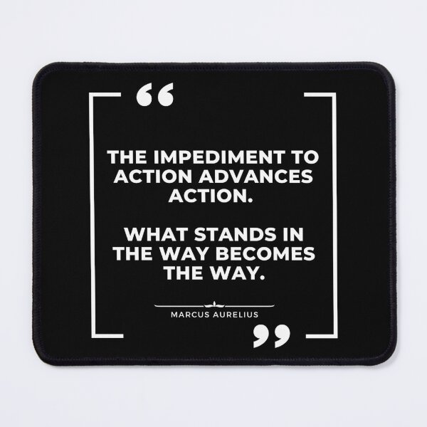 Item preview, Marcus Aurelius - What Stands In The Way designed and sold by The Stoic Sigma.