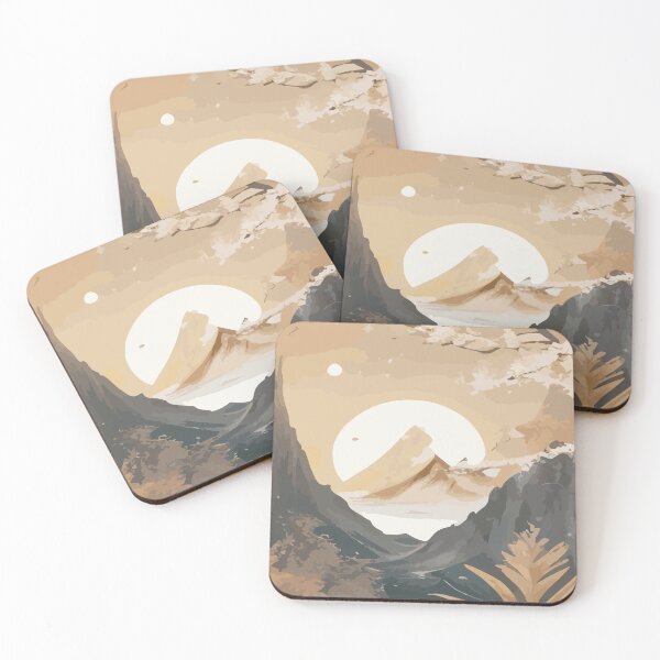 Item preview, Vintage nature mountain landscape sunrise designed and sold by Ascooepics.
