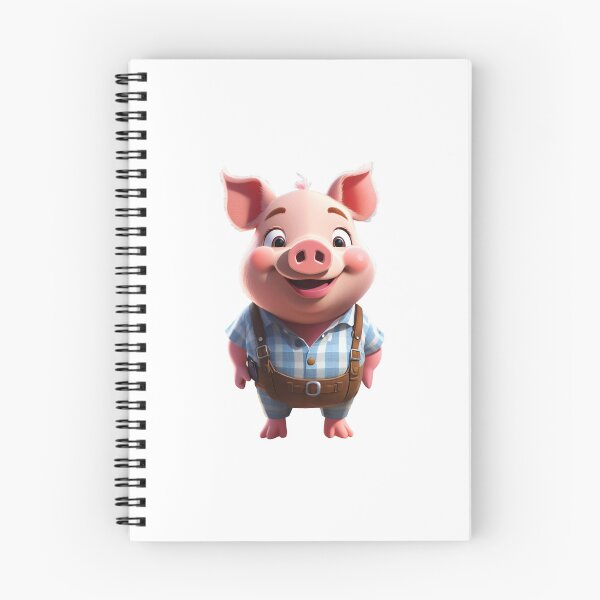 Item preview, Cute smiling happy pig piggy sow workman designed and sold by w1ckerman.