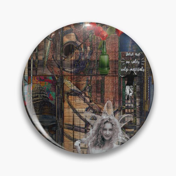 Item preview, "There Are No Rules, Only Materials" Digital Collage Art designed and sold by Raven’s Wing Studio.