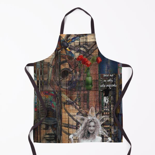 Item preview, "There Are No Rules, Only Materials" Digital Collage Art designed and sold by Raven’s Wing Studio.