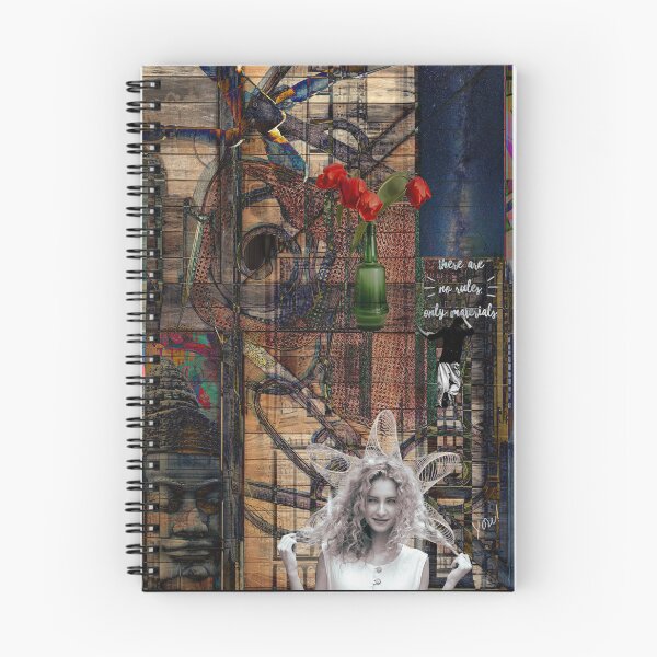 Item preview, "There Are No Rules, Only Materials" Digital Collage Art designed and sold by Raven’s Wing Studio.