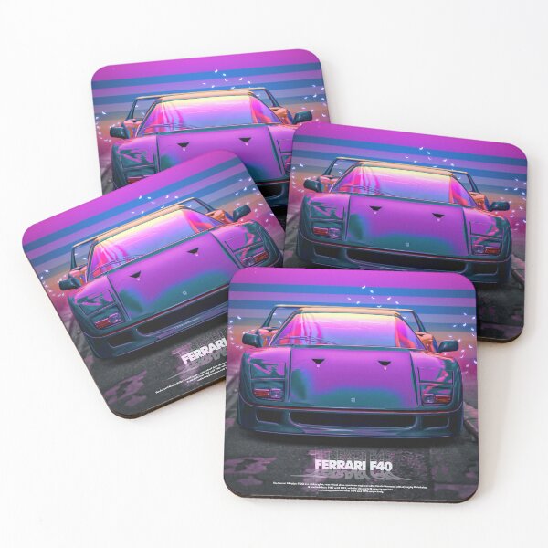 Item preview, Ferrari F40 Synthwave designed and sold by aliigal.