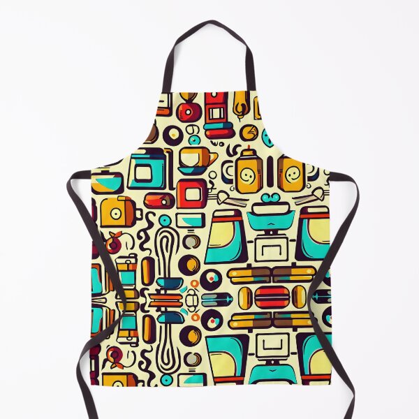 Item preview, Retro Cooking Pattern designed and sold by DesignsCreative.