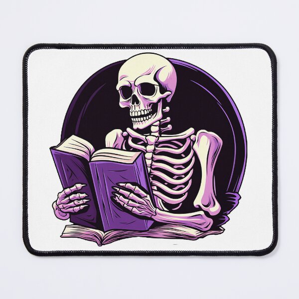 Item preview, I look better bent over a book - cute skeleton design designed and sold by JansenGS.