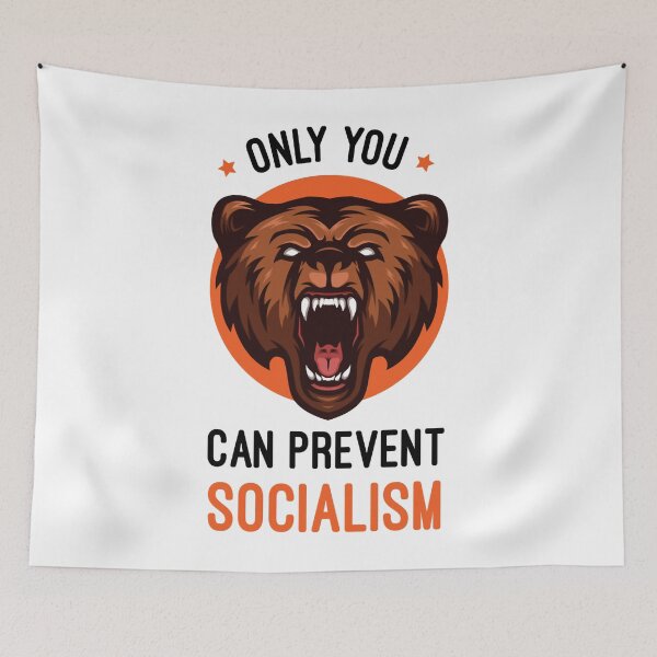 Item preview, Only You Can Prevent Socialism, Smokey the bear, Prevent socialism, Smokey the Bear Color, Smokey th  designed and sold by woodall-raisa.