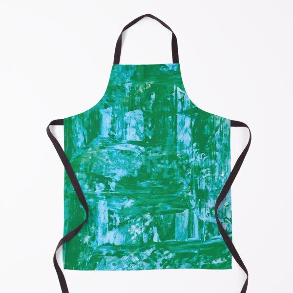 Item preview, Textured Palette Knife Painting Green Blue designed and sold by abstractwhimsy.