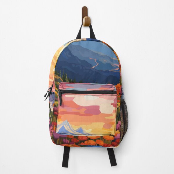 Item preview, Vibrant Mountains Landscape with flowers designed and sold by VisionDuke.