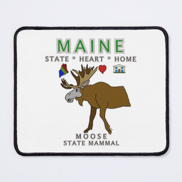 Item preview, Maine - Moose - State, Heart, Home - state symbols designed and sold by Colleen Macomber.