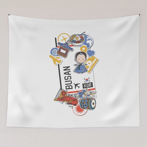 Item preview, Busan South Korea Boarding Pass designed and sold by funnylifeusa.