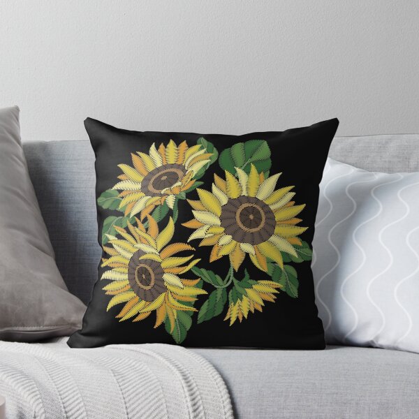 Item preview, Embroidery inspired Sunflowers designed and sold by Sybirko.