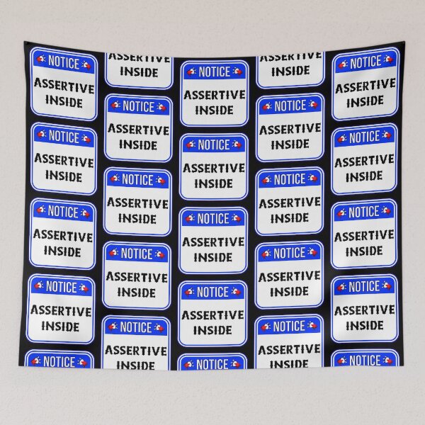 Artikelvorschau, NOTICE: Assertive Inside - funny warning signs entworfen und verkauft von DesignsFromTW-S.