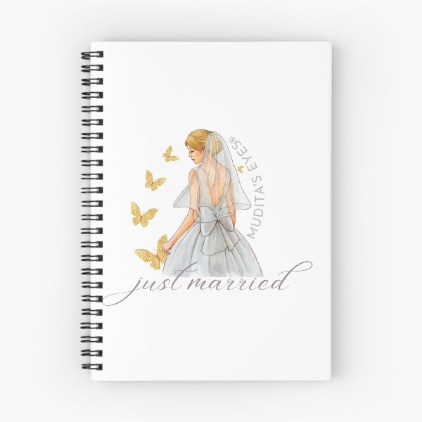 Item preview, Romantic "Just married"  Wedding Day Wishes & Proposal Bride Sticker designed and sold by MuditasEyes.