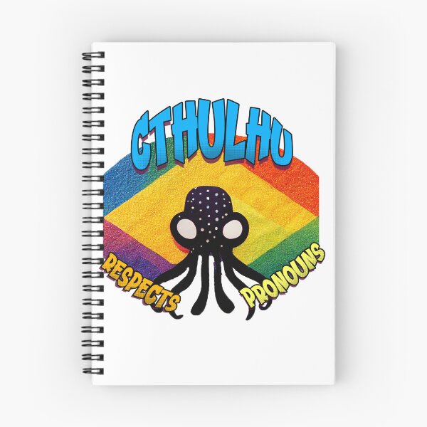 Item preview, Cthulhu Respects Pronouns designed and sold by Bug & Brush.