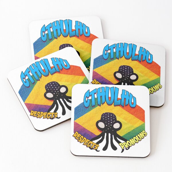 Item preview, Cthulhu Respects Pronouns designed and sold by Bug & Brush.